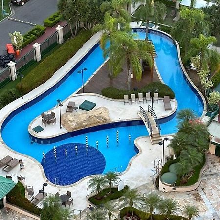ريو دي جانيرو Flat Com Vista Panoramica -15- Na Barra Da Tijuca - Estacionamento Gratuito - Frigobar - Ar Condicionado - Piscina - Academia - Balsa Para Praia Gratis - Varanda - Vista Parcial Mar E Lagoa المظهر الخارجي الصورة