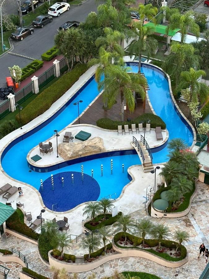 ريو دي جانيرو Flat Com Vista Panoramica -15- Na Barra Da Tijuca - Estacionamento Gratuito - Frigobar - Ar Condicionado - Piscina - Academia - Balsa Para Praia Gratis - Varanda - Vista Parcial Mar E Lagoa المظهر الخارجي الصورة