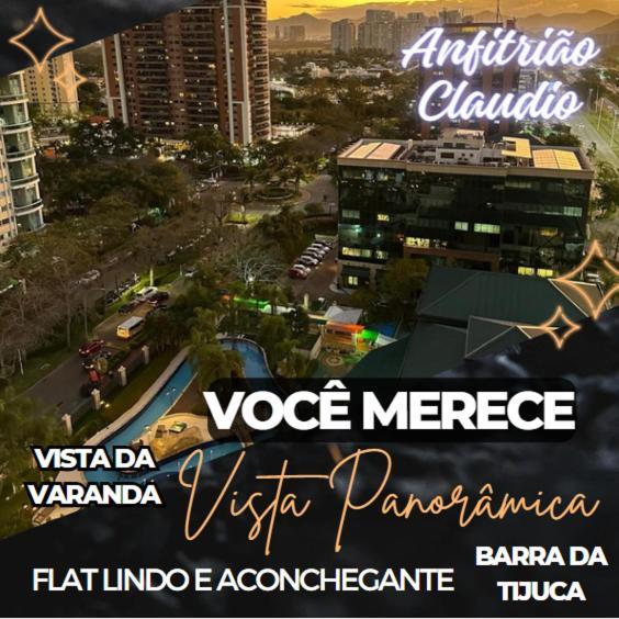 ريو دي جانيرو Flat Com Vista Panoramica -15- Na Barra Da Tijuca - Estacionamento Gratuito - Frigobar - Ar Condicionado - Piscina - Academia - Balsa Para Praia Gratis - Varanda - Vista Parcial Mar E Lagoa المظهر الخارجي الصورة