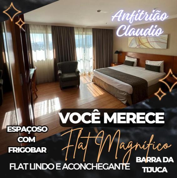 ريو دي جانيرو Flat Com Vista Panoramica -15- Na Barra Da Tijuca - Estacionamento Gratuito - Frigobar - Ar Condicionado - Piscina - Academia - Balsa Para Praia Gratis - Varanda - Vista Parcial Mar E Lagoa المظهر الخارجي الصورة