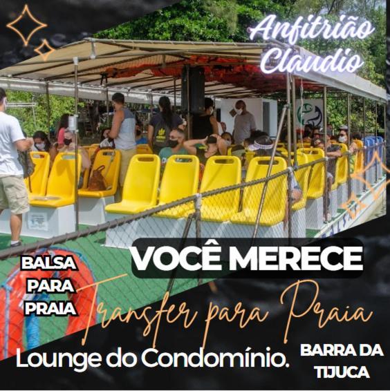 ريو دي جانيرو Flat Com Vista Panoramica -15- Na Barra Da Tijuca - Estacionamento Gratuito - Frigobar - Ar Condicionado - Piscina - Academia - Balsa Para Praia Gratis - Varanda - Vista Parcial Mar E Lagoa المظهر الخارجي الصورة